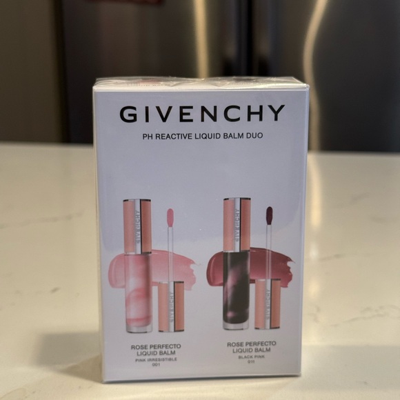 NWB! Givenchy Limited Edition Rose Perfecto Tinted Liquid Balm Duo Set - Picture 5 of 7